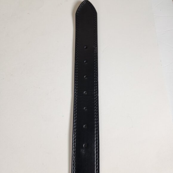 Levis Reversible Black Brown Coated Leather Top Synthetic Lining Belt Mens 38 - Picture 11 of 16